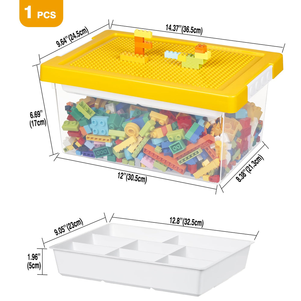 Loobuu removable tray with eight compartments for flexible organization.