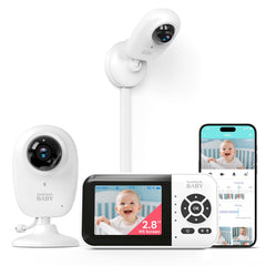 Look Look BABY 1080p camera with night vision for clear midnight monitoring.