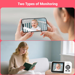 Look Look BABY night vision view for clear room visibility in dark.