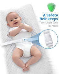 Loonah waterproof layer protects the surface from leaks during busy diaper changes.