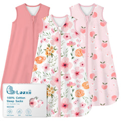 Looxii baby sleep sack in soft cotton offers breathable comfort for delicate newborn skin.