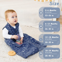 Looxii sleep sack with two-way zipper for easy night diaper changes.