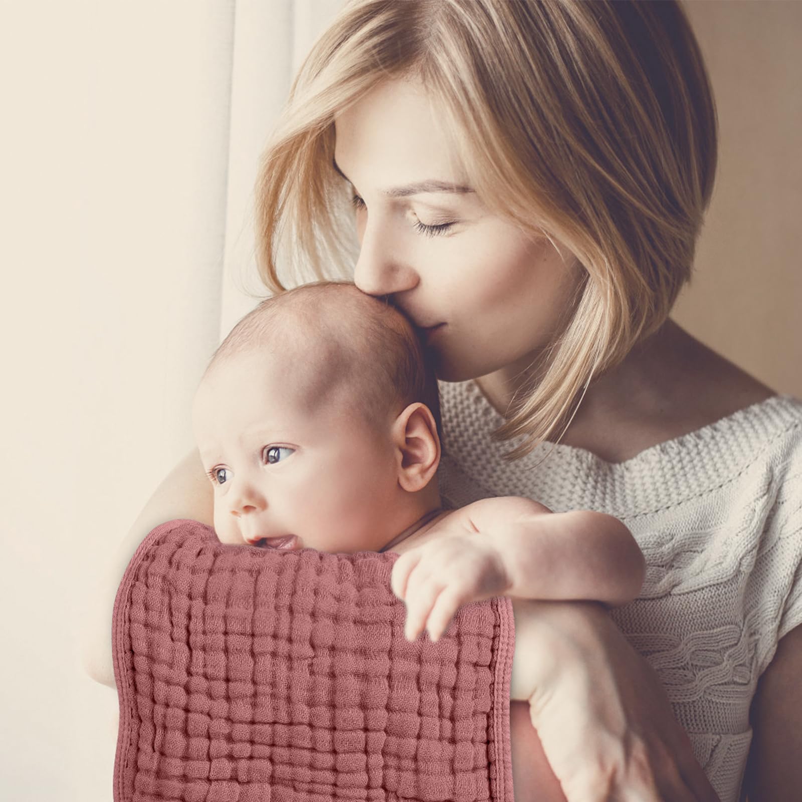 Looxii multi-use burp cloth doubles as washcloths.