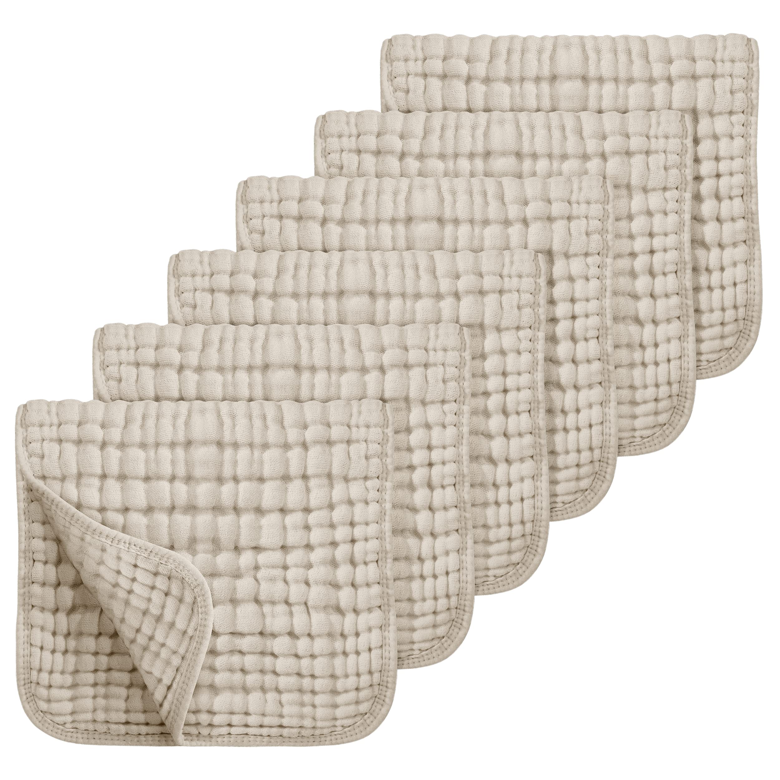 Looxii muslin burp cloths oversized 20x10 provide full shoulder coverage for spills