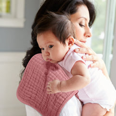 Looxii muslin burp cloths used as baby wipes and towels.