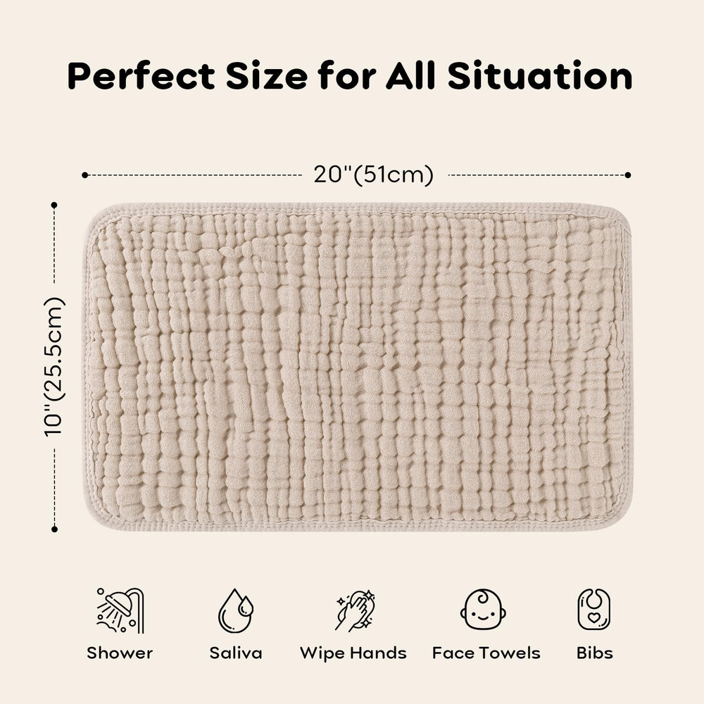 Looxii muslin burp cloth gift set highlighting practical baby gift idea.