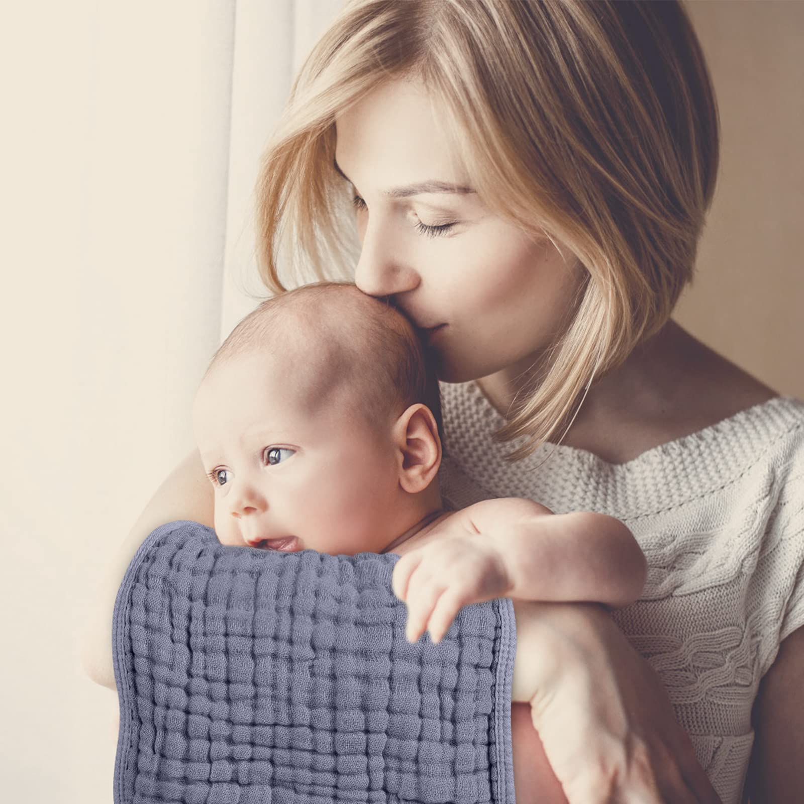Looxii muslin burp cloths quick-dry fabric for daily use.