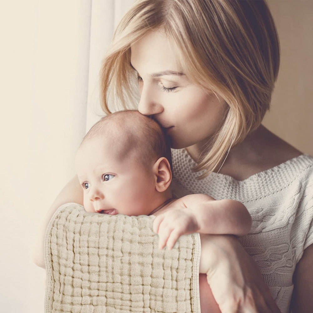 Looxii muslin burp cloths ultra-soft fabric gentle on newborn skin