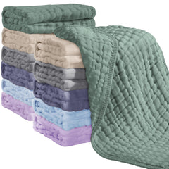 Looxii Muslin Burp Cloths, 20x10 inches, soft and absorbent for gentle burping.