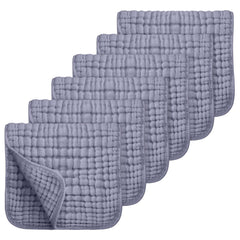 Looxii Muslin Burp Cloths softness close-up showing gentle 100% cotton texture for babies.