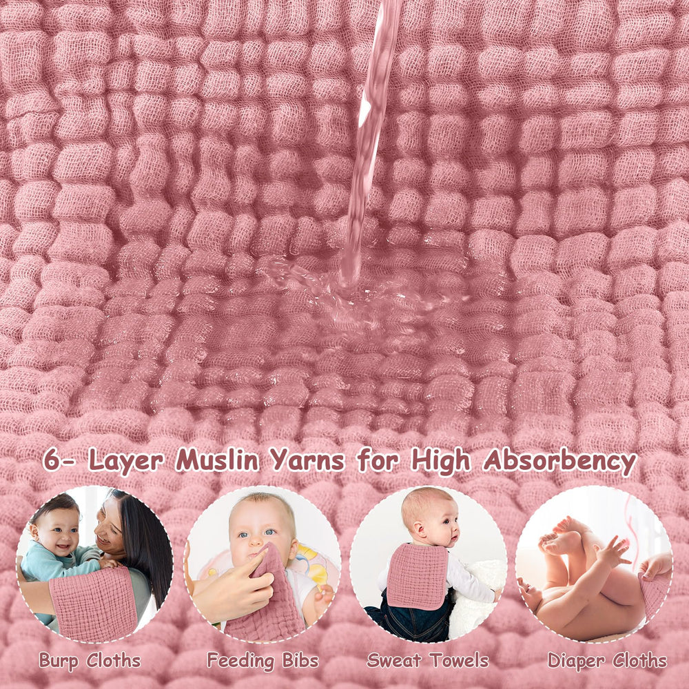 Looxii muslin burp cloths gift-ready newborn essential for baby showers.