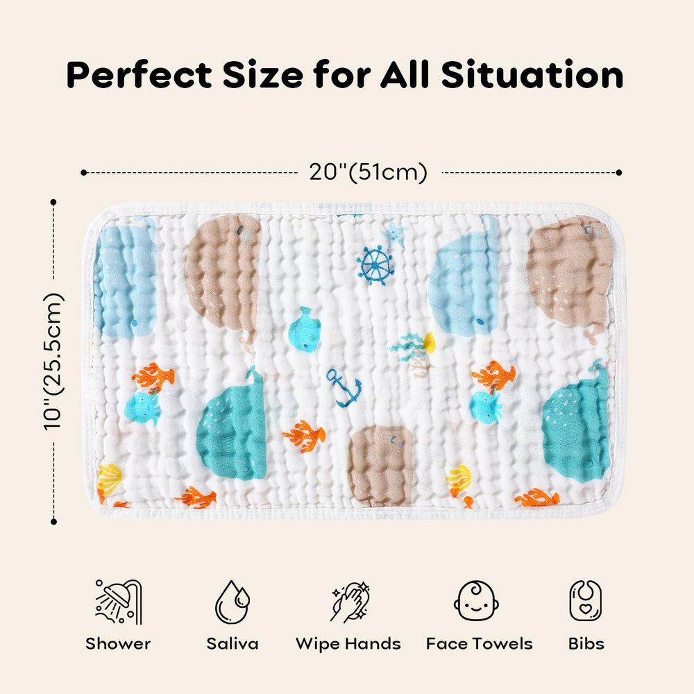 Looxii 6-pack burp cloths make a thoughtful, practical baby shower gift.