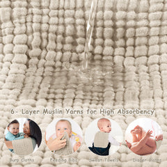 Looxii burp cloths being machine washed, durable and easy care.