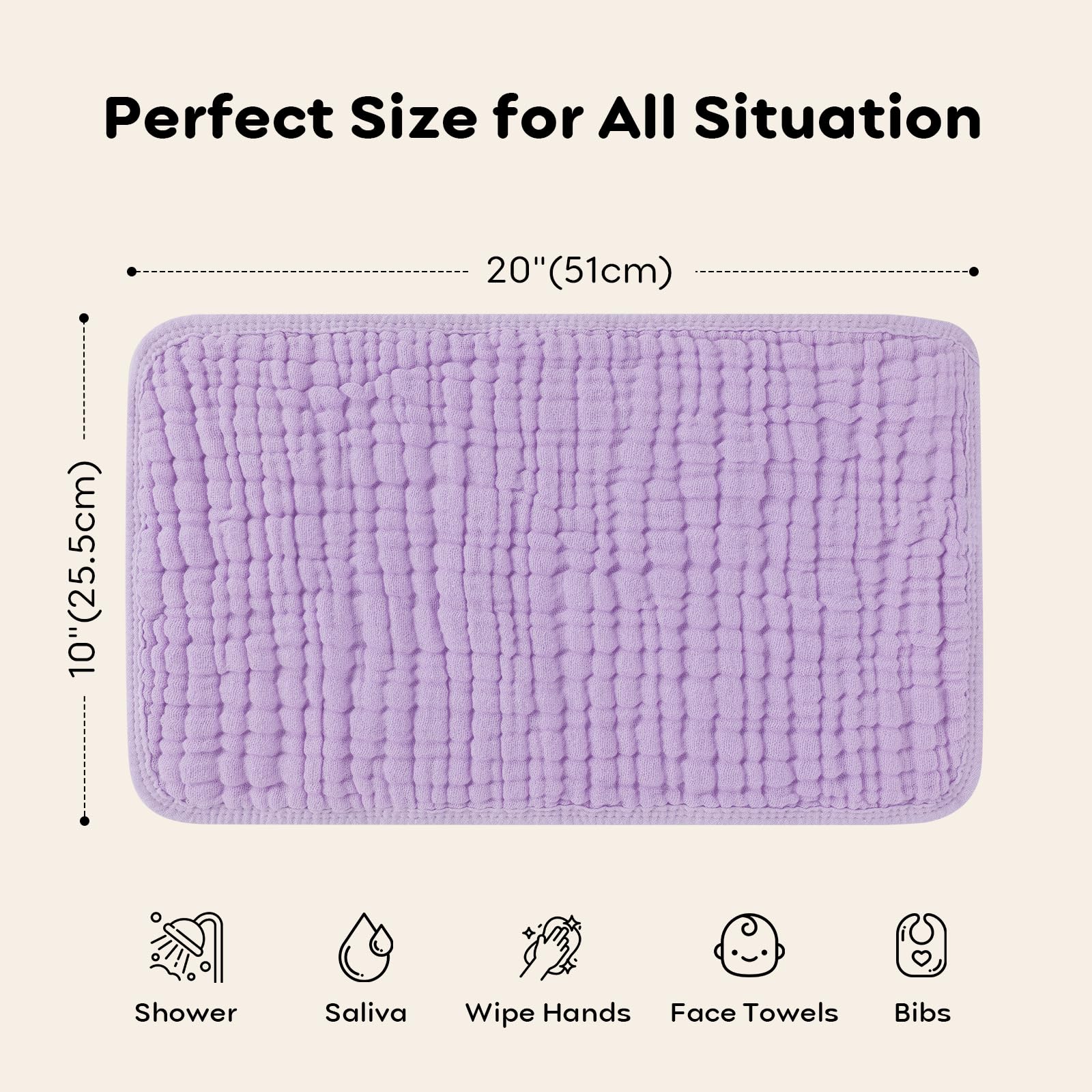 Looxii muslin burp cloths demonstrate multi-use versatility for families.