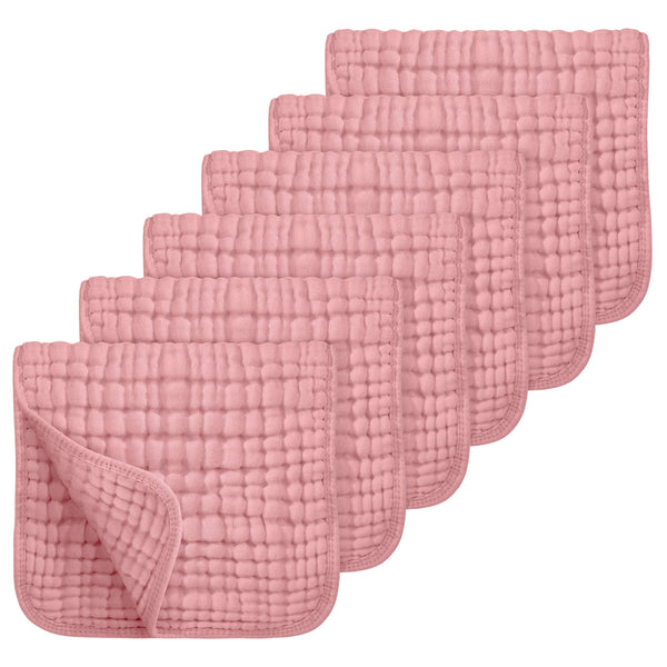 Looxii muslin burp cloths six-layer absorbency catches drool and spit-up, keeping baby and caregiver dry.