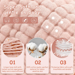 Looxii muslin cloths 20x10—high absorbency for quick cleanups.