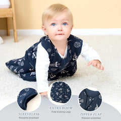 Looxii secure neckline helps keep sleep sack in place during sleep.