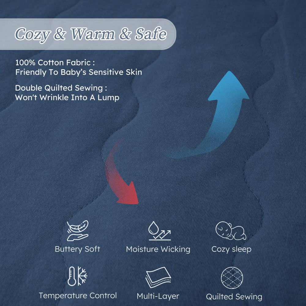 Looxii sleep sack warmth 2.5 TOG demonstrates winter-ready insulation