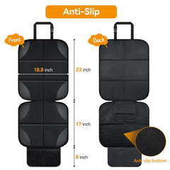 Lopjibar protector’s anti-slip back and mesh design keeps seats in place during travel.