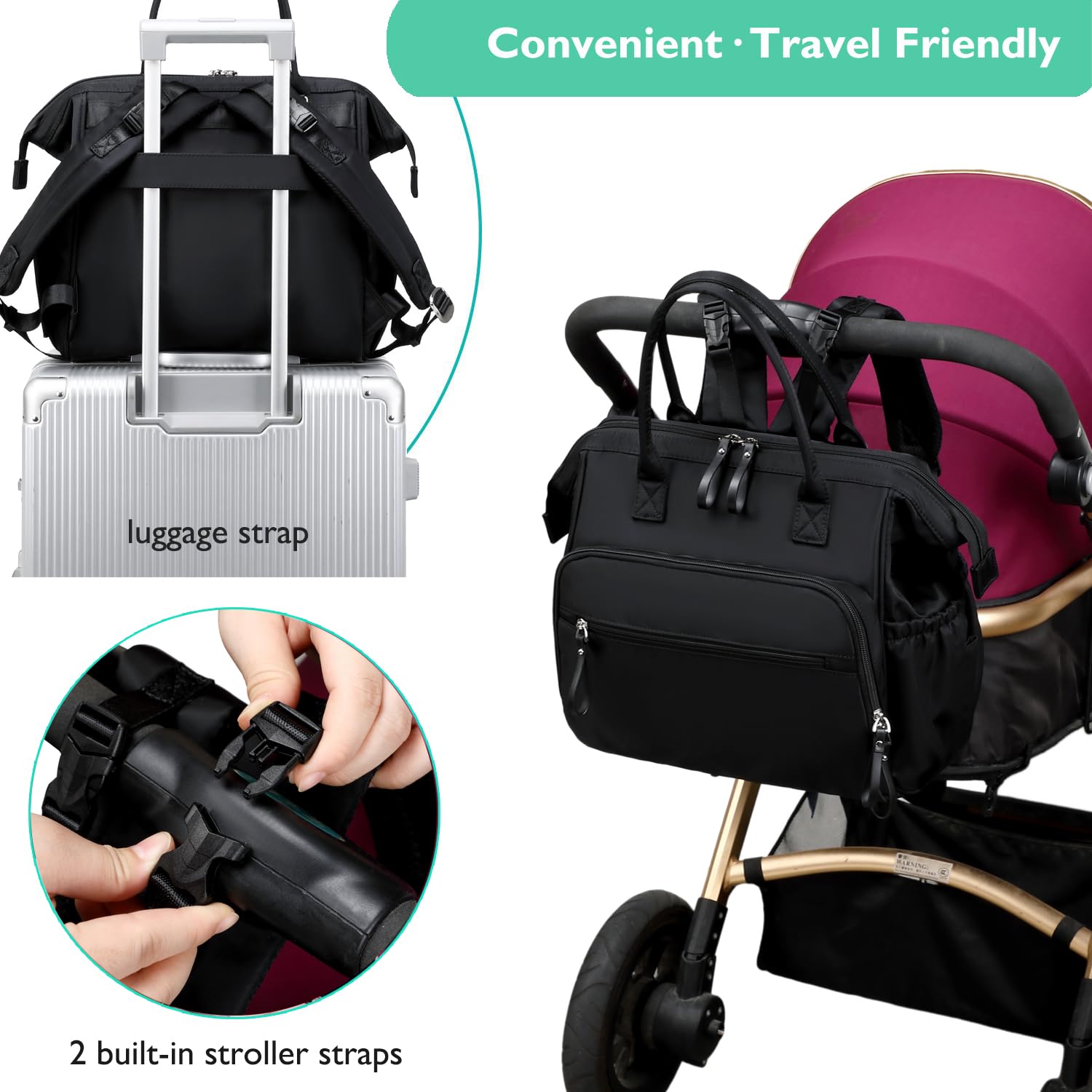LORADI anti-theft back zipper keeps valuables safer during travel