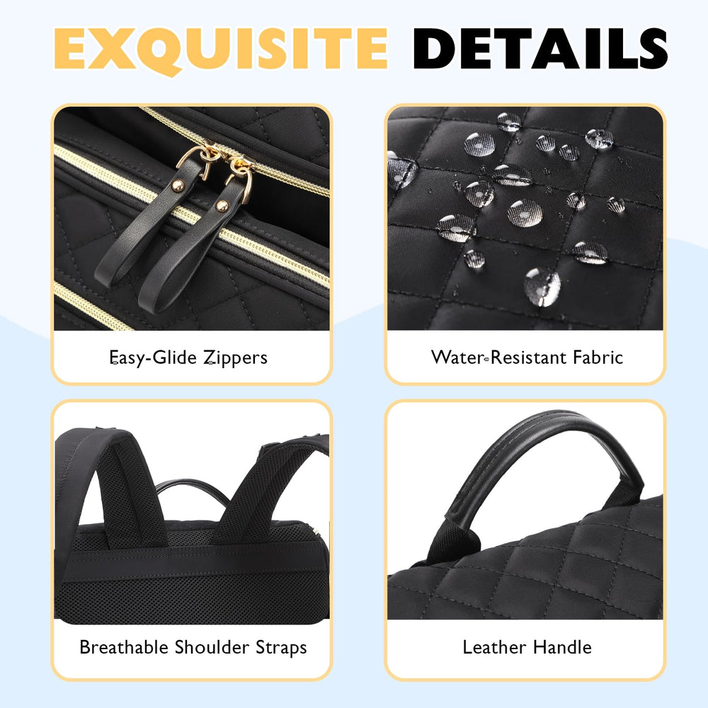 LORADI stroller straps transform the bag into an on-the-go backpack.