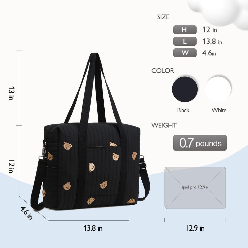 LORADI removable straps enable tote or crossbody carry for versatility