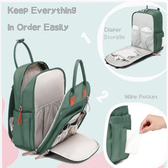 LORADI stroller buckle design for hands-free transport while moving with baby.