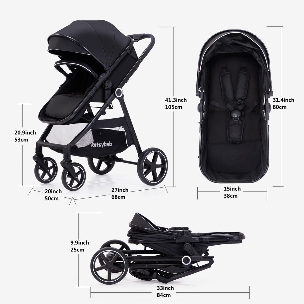 LORTSYBAB newborn-friendly design suited for birth to 36 months.
