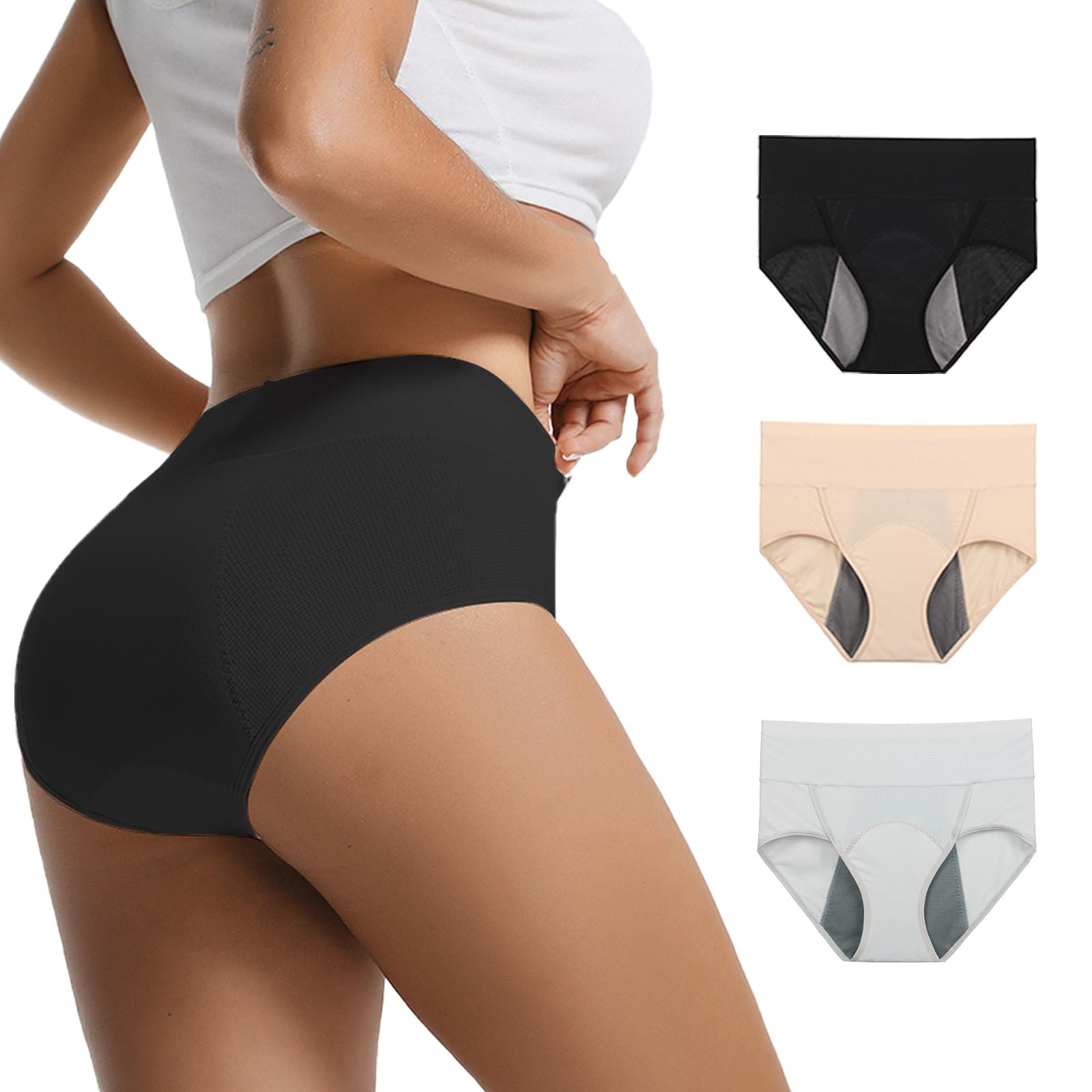 Loswie Breathable ZeroLeak underwear with honeycomb mesh for airy comfort