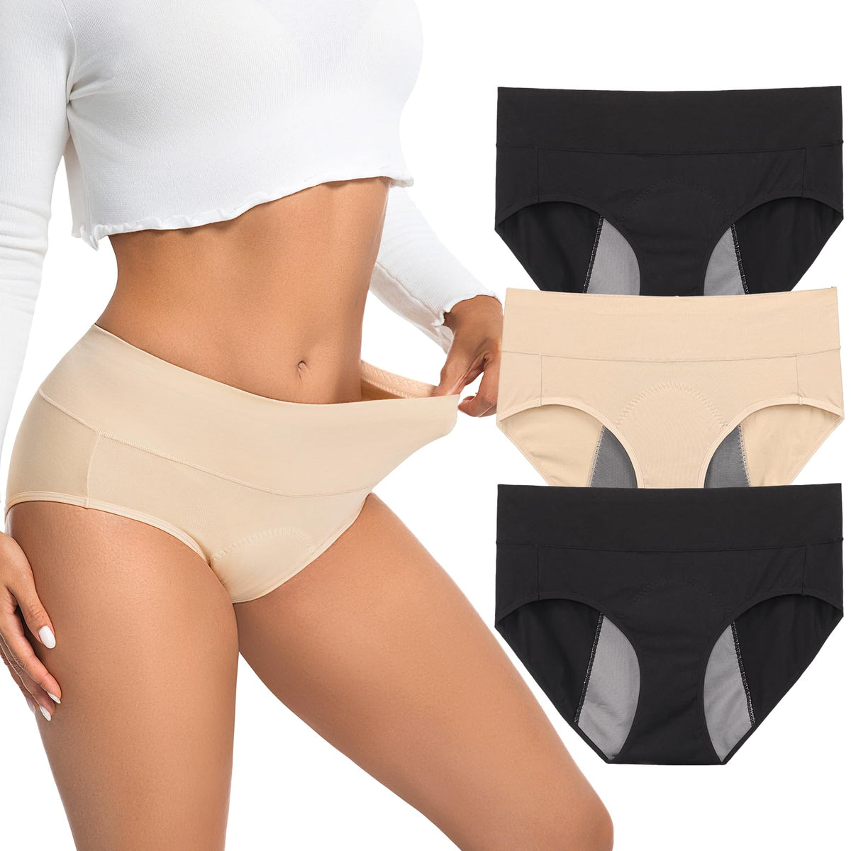 Loswie Incontinence Underwear for Women with four-layer absorption offering reliable daily protection.