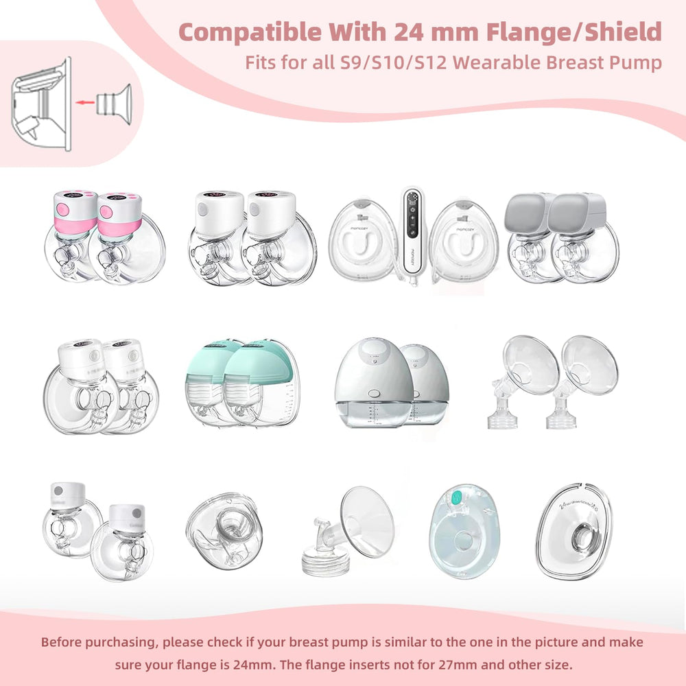 LOTBILL 15mm flange insert offers gentle compression for steady milk flow.