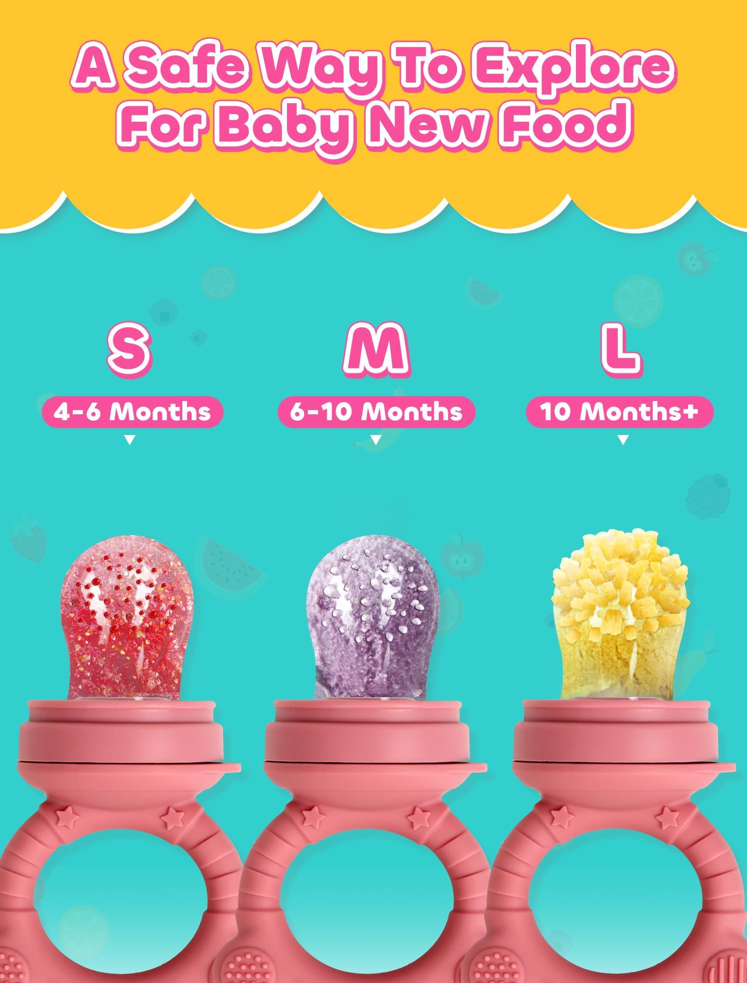 LOTBILL silicone baby food storage container keeps puree fresh