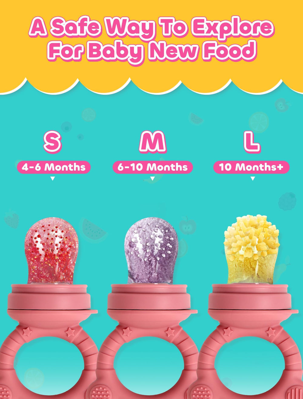LOTBILL silicone baby food storage container keeps puree fresh