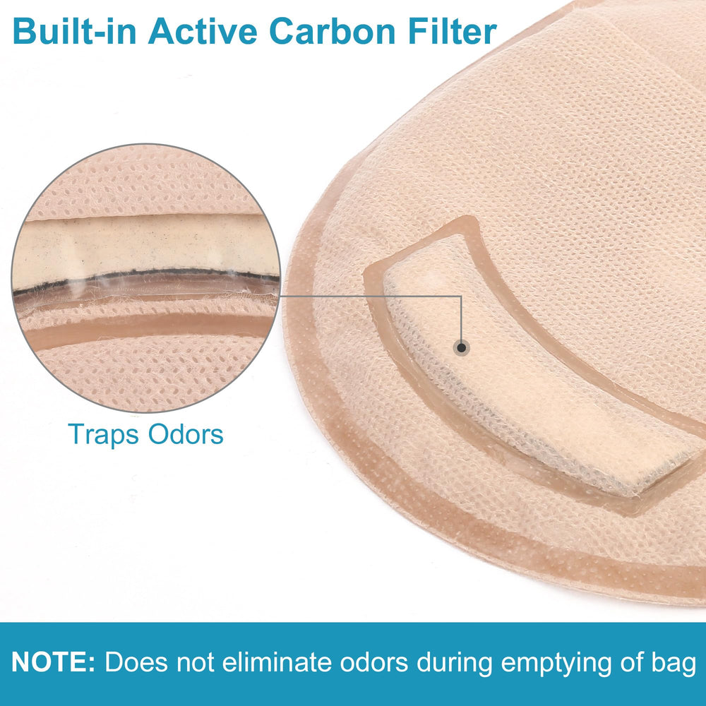 LotFancy 10-pack ostomy bags with clamps for secure closure
