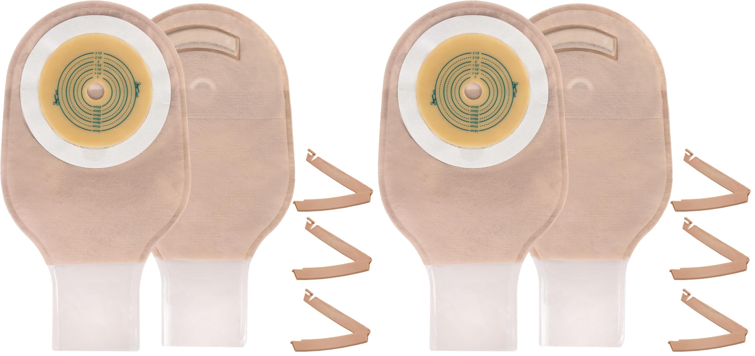 LotFancy colostomy bags with clamp closure clamp-closure-pack-2 demonstrates secure closure