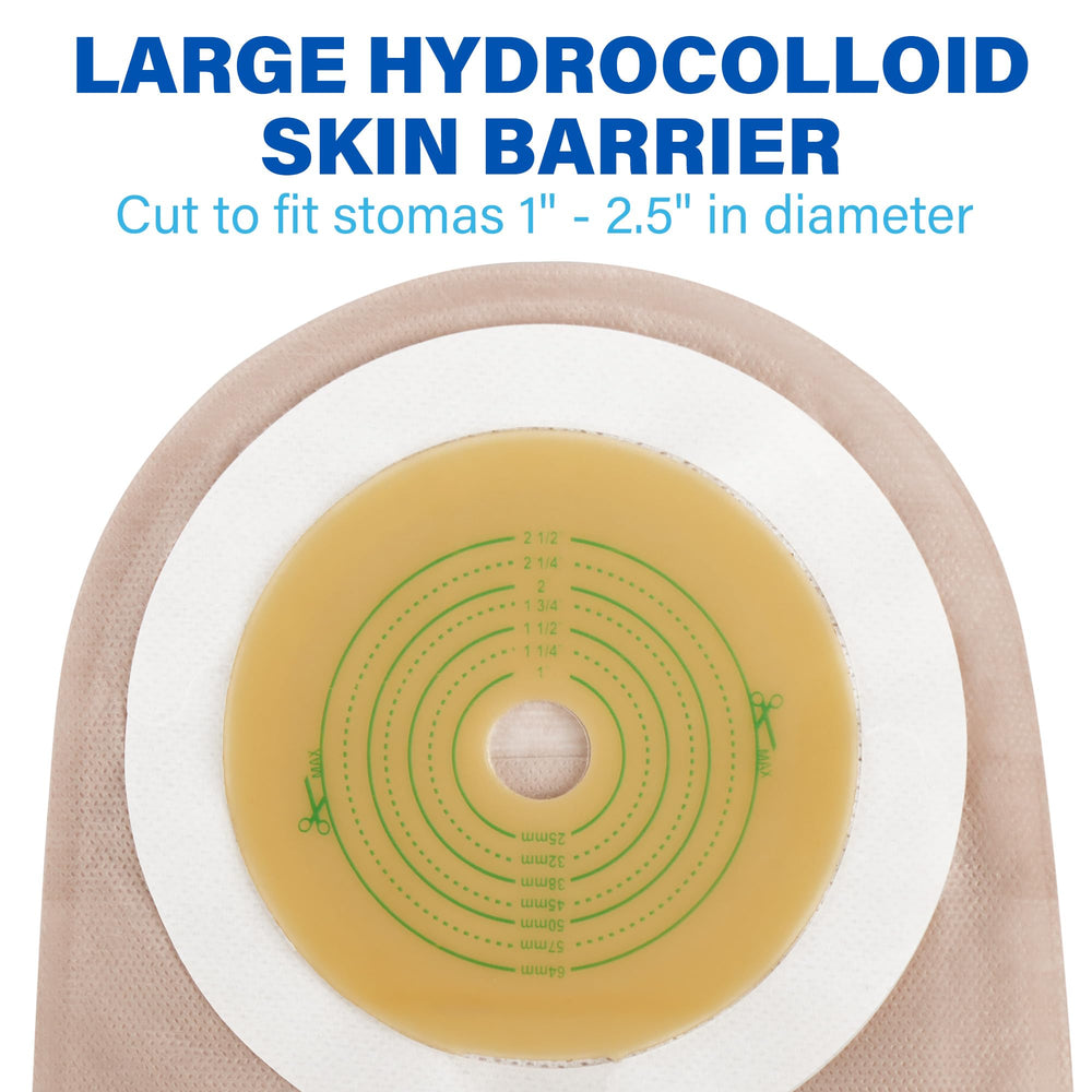 LotFancy skin barrier cut-to-fit for stomas 1–2.5 inches