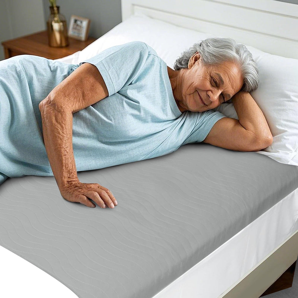 LotuFlor full-coverage bed pad protects large mattress areas