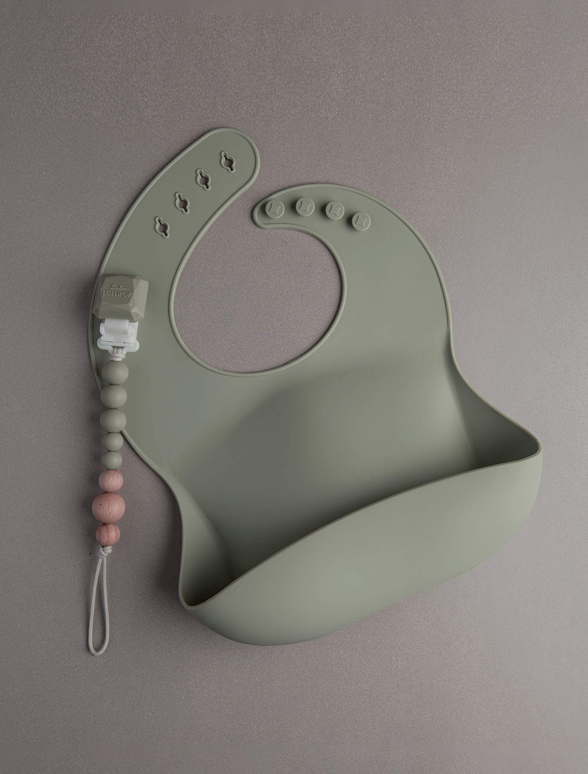 Loulou Lollipop bib coordinates with pacifier clip accessories