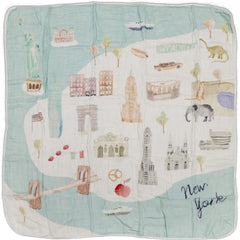 Loulou Lollipop muslin quilt blanket provides breathable crib naps and toddler cuddles.
