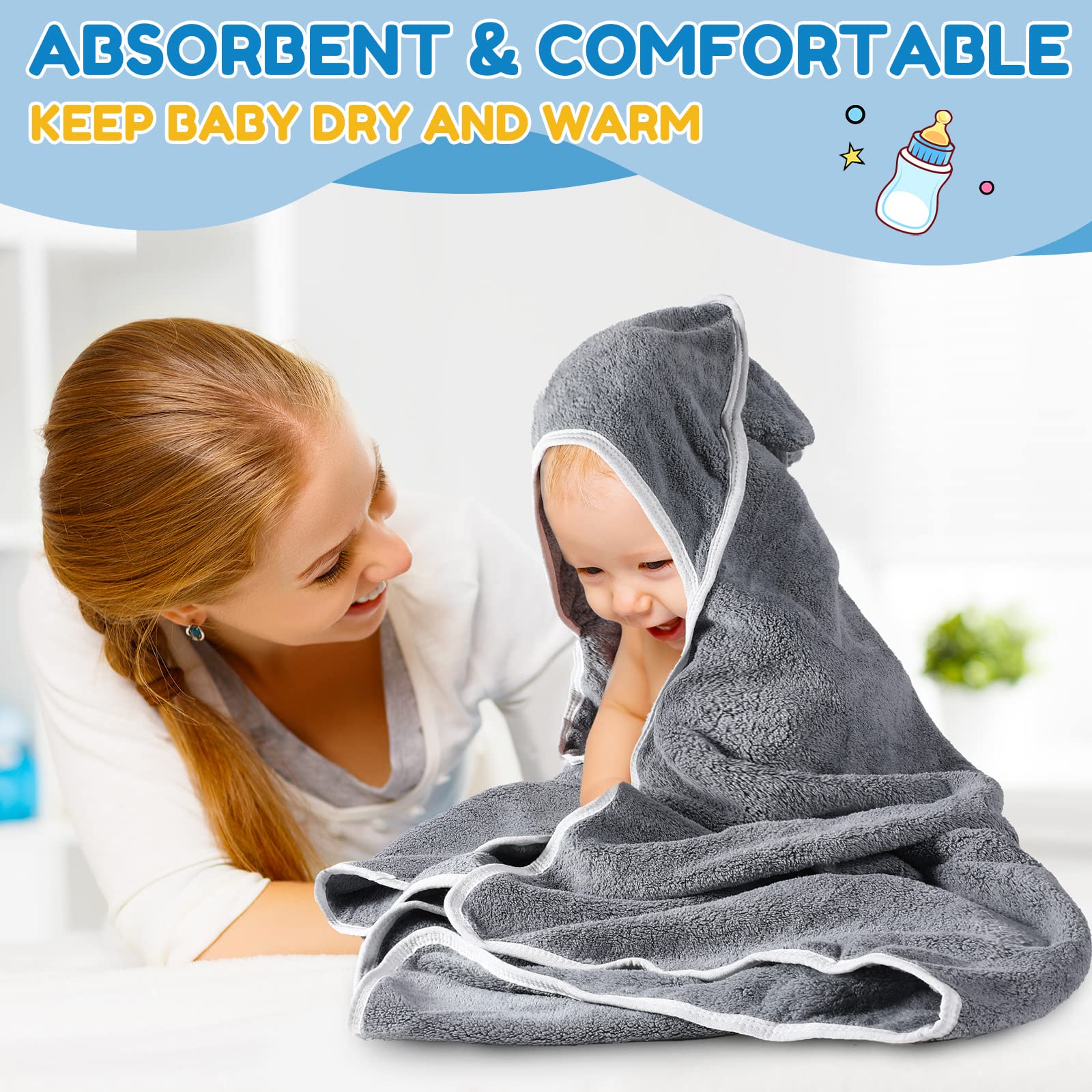 Lounsweer coral fleece towel, highly absorbent for quick post-bath drying.