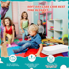 Lounsweer fleece daycare blanket car-seat use keeps child cozy.