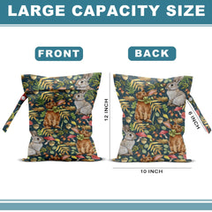 Lovdazzles bunny wet bag handle, easy to attach to bags or suitcases.