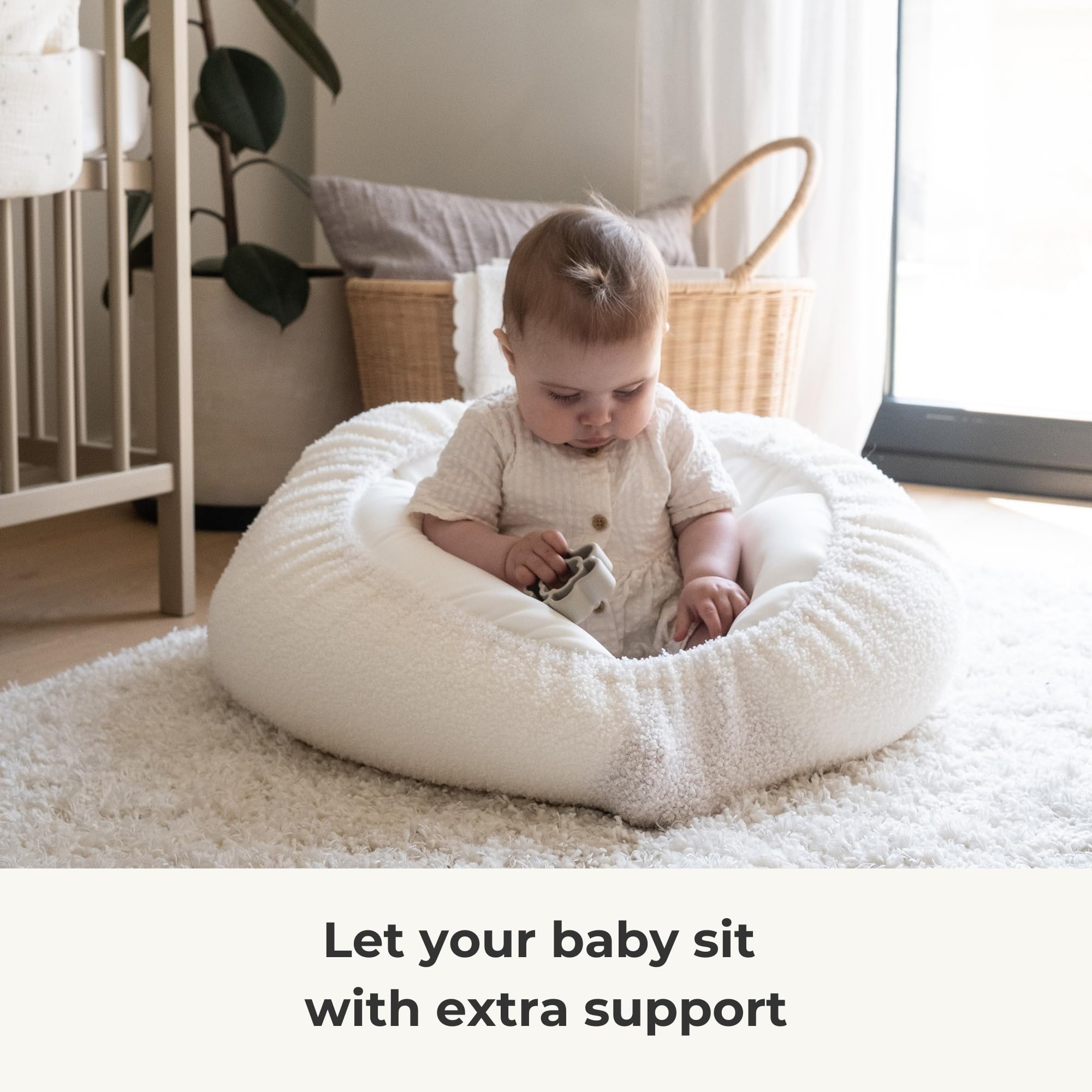 Love bug Transform pillow to lounger highlights easy conversion.