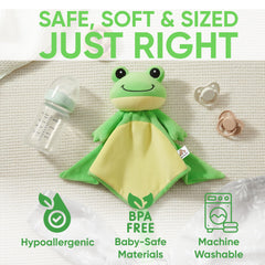 Love By Emi frog lovey ideal for naptime and bedtime routines