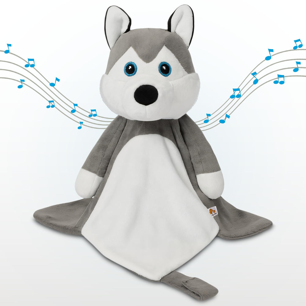 Love By Emi Husky Lovey soft fleece, machine washable after adventures