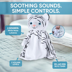 Love By Emi Security Blanket and Pacifier Holder keeps essentials close on the go.