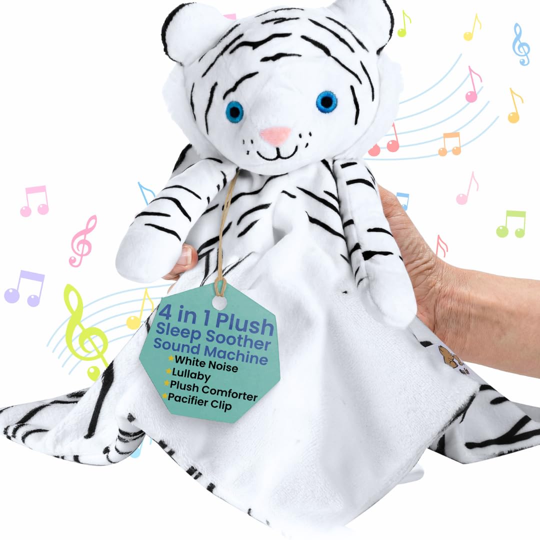 Love By Emi White Noise Lovey provides calming sounds during travel and naps.