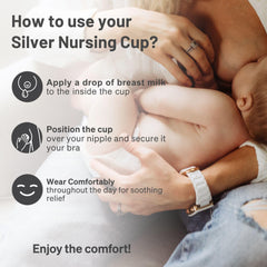 Love Noobs nickel-free nursing cups for sensitive skin.