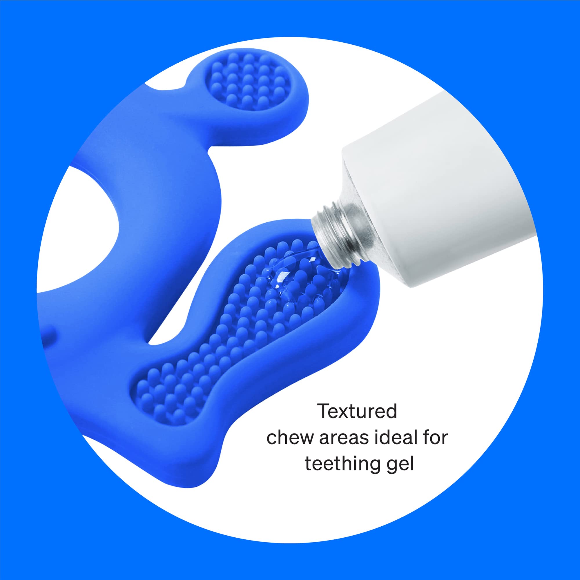 Love Noobs teether durable silicone—safe, long-lasting teething toy.