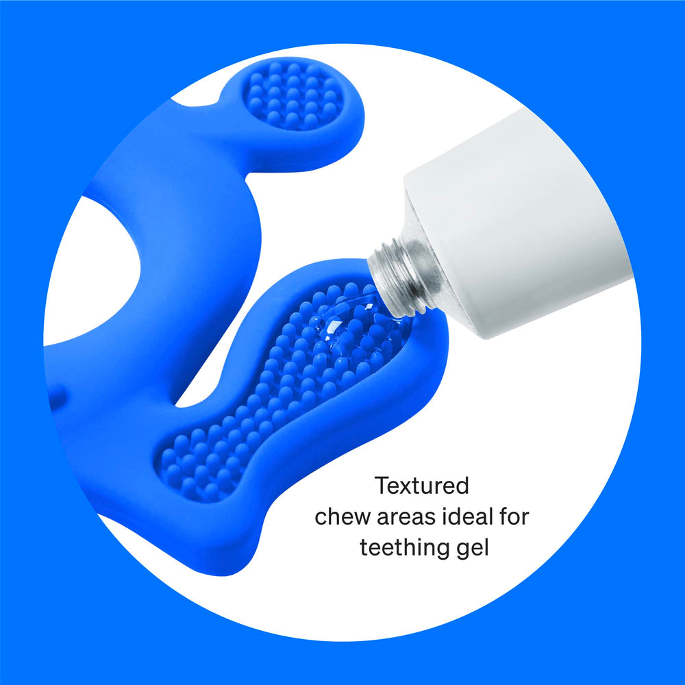 Love Noobs teether durable silicone—safe, long-lasting teething toy.